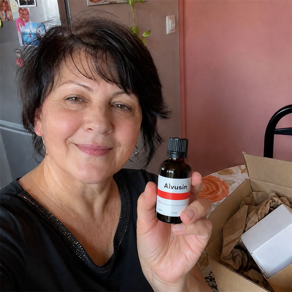Satisfied customer with Alvusin